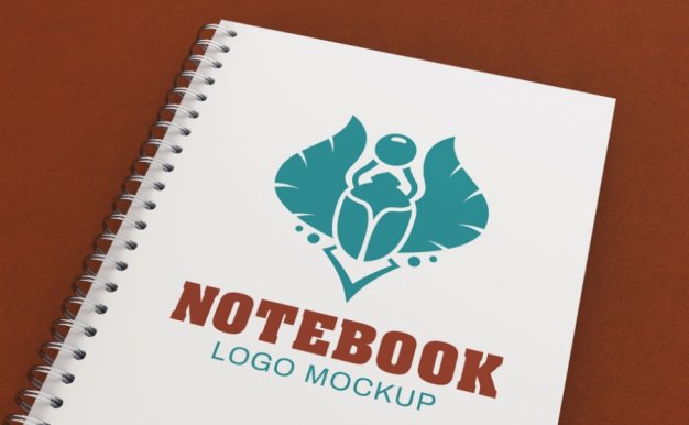 Notebook筆記本封面logo展示樣機素材